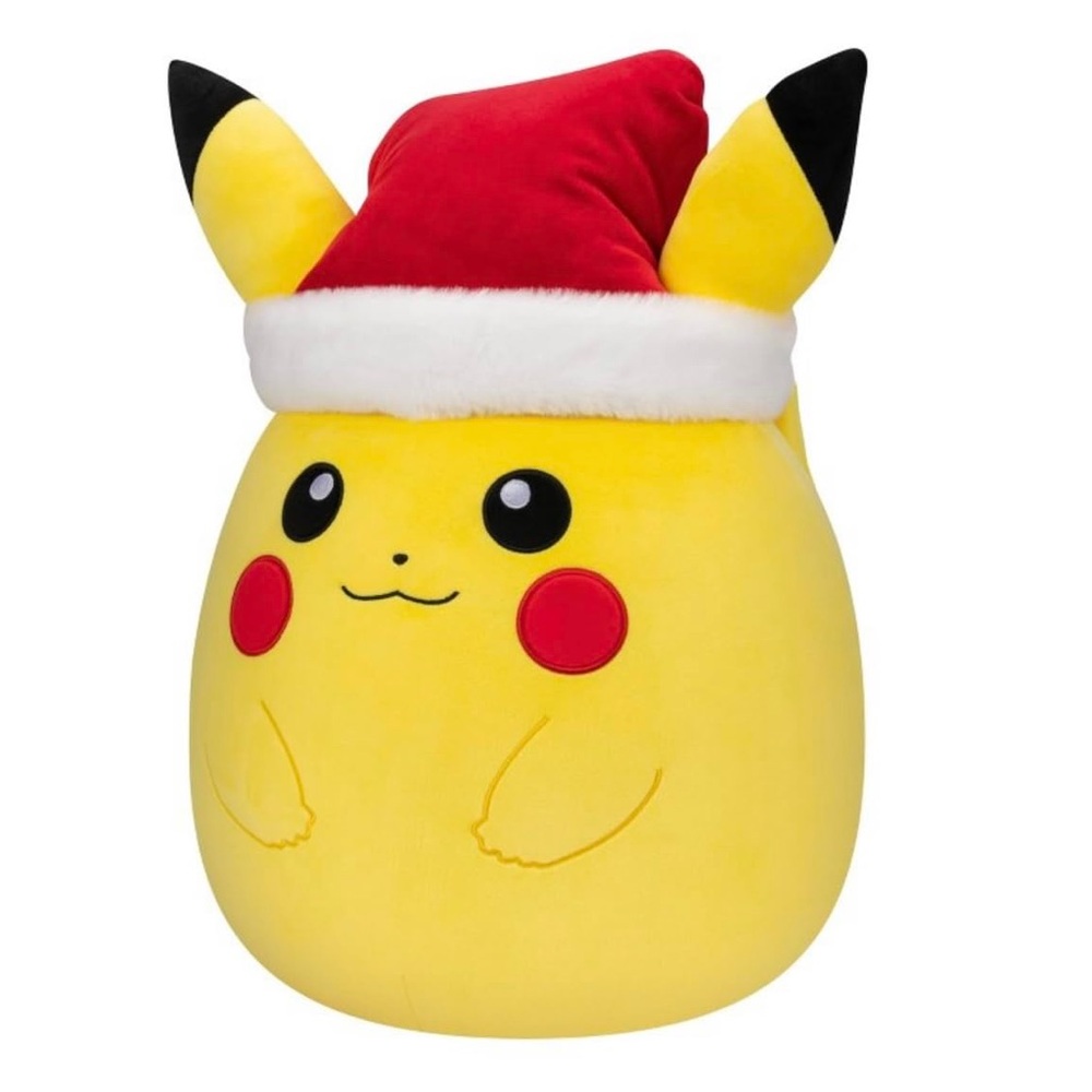 Squishmallows Pokémon Pikachu Christmas Holiday Plush with Santa Hat 14"